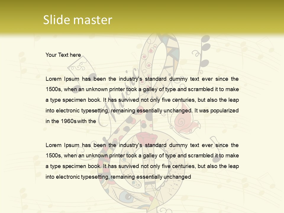 Black Banner Wallpaper PowerPoint Template