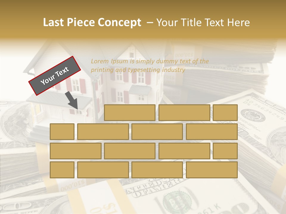 Hundred Purchasing Horizontal PowerPoint Template