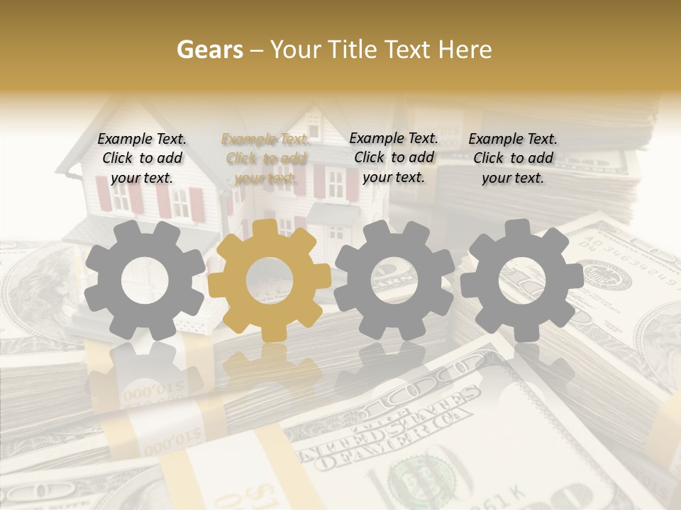 Hundred Purchasing Horizontal PowerPoint Template