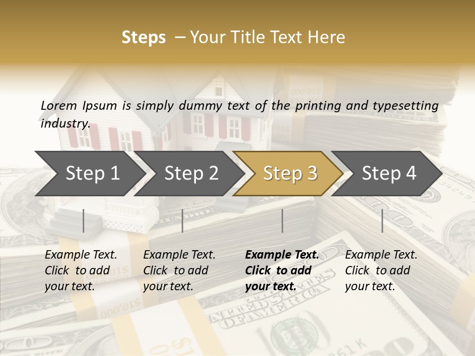 Hundred Purchasing Horizontal PowerPoint Template