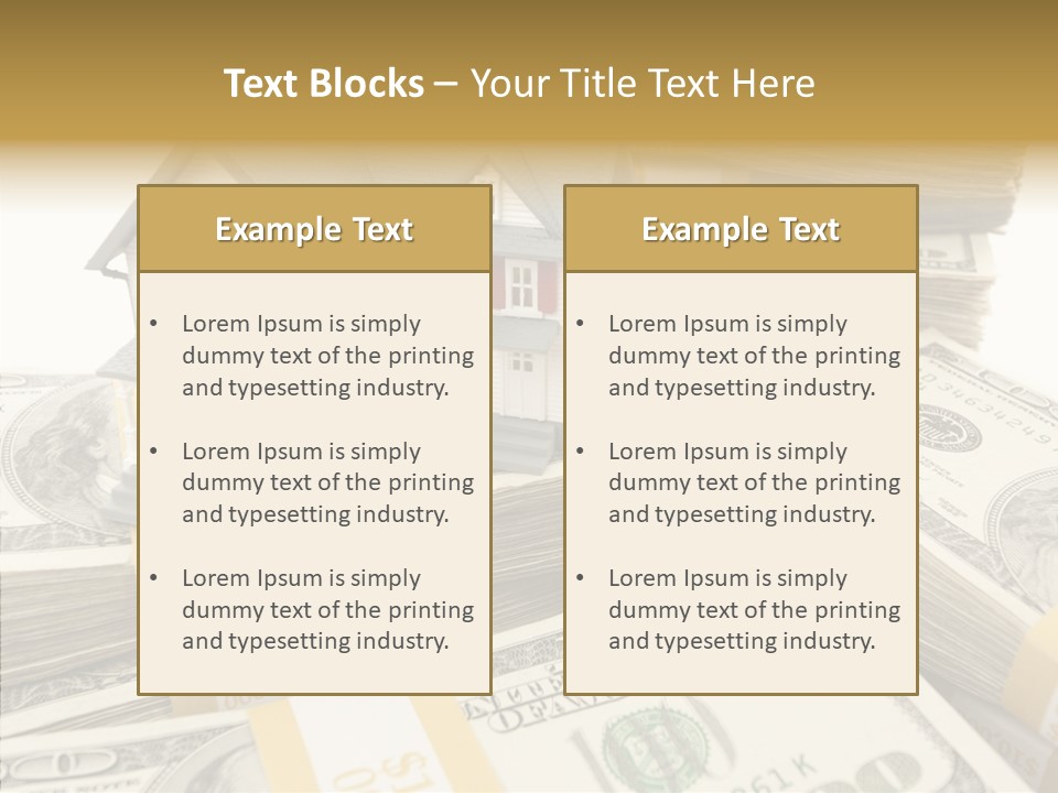 Hundred Purchasing Horizontal PowerPoint Template