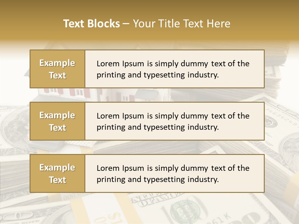 Hundred Purchasing Horizontal PowerPoint Template