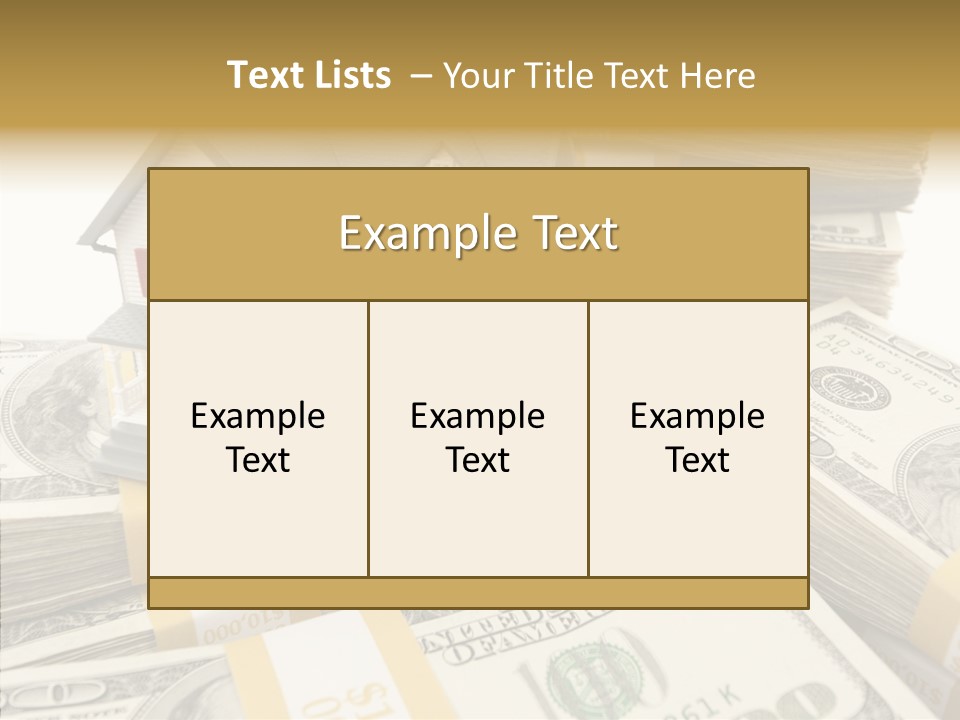 Hundred Purchasing Horizontal PowerPoint Template
