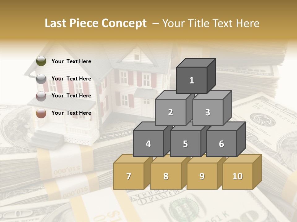 Hundred Purchasing Horizontal PowerPoint Template