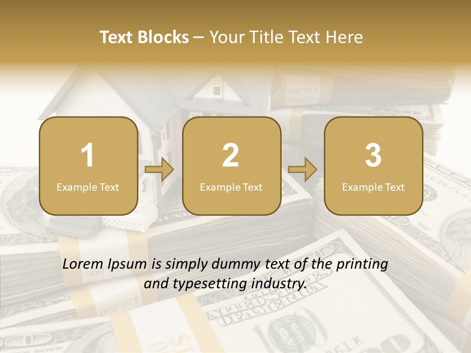 Hundred Purchasing Horizontal PowerPoint Template