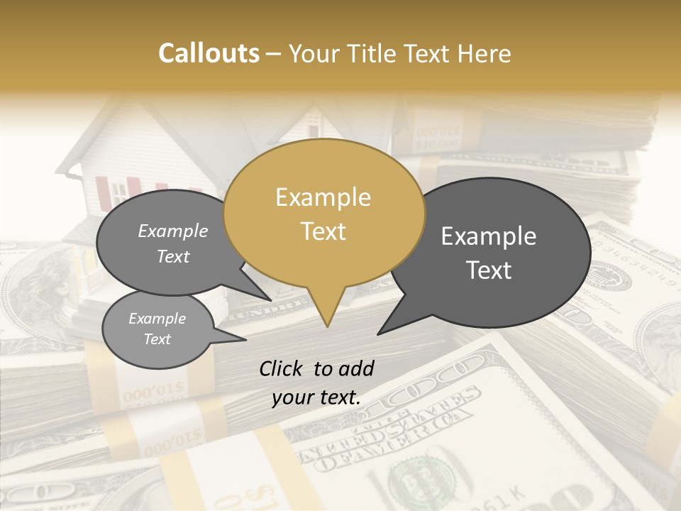 Hundred Purchasing Horizontal PowerPoint Template