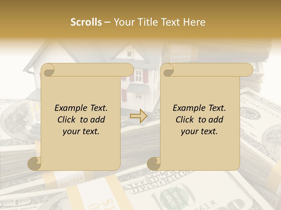 Hundred Purchasing Horizontal PowerPoint Template