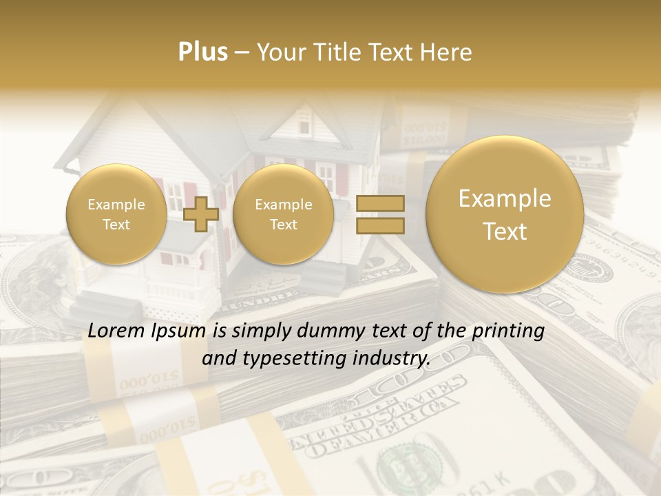 Hundred Purchasing Horizontal PowerPoint Template
