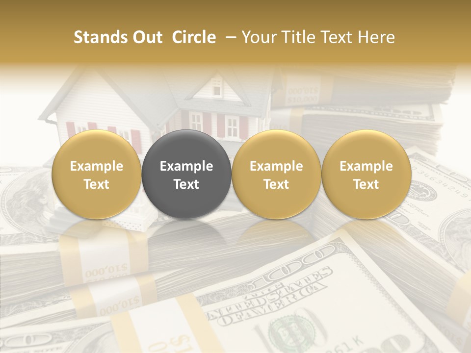 Hundred Purchasing Horizontal PowerPoint Template