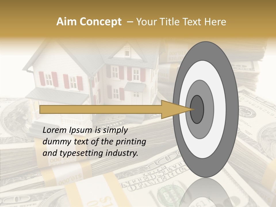 Hundred Purchasing Horizontal PowerPoint Template