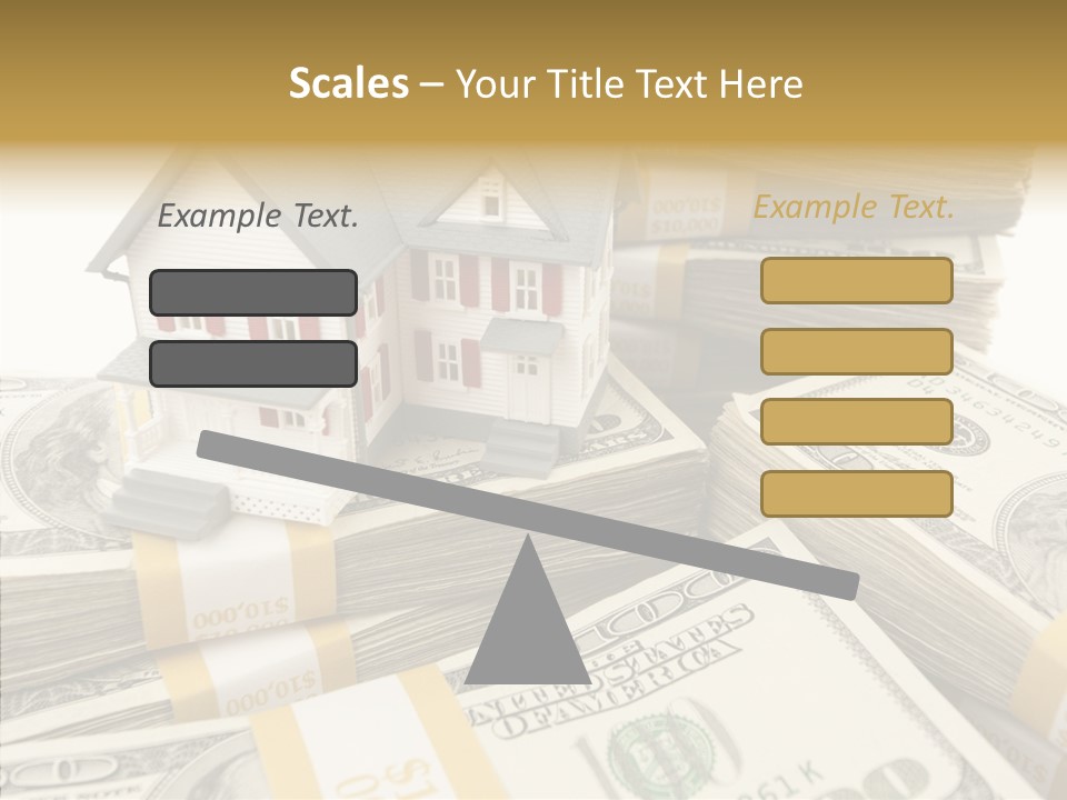 Hundred Purchasing Horizontal PowerPoint Template