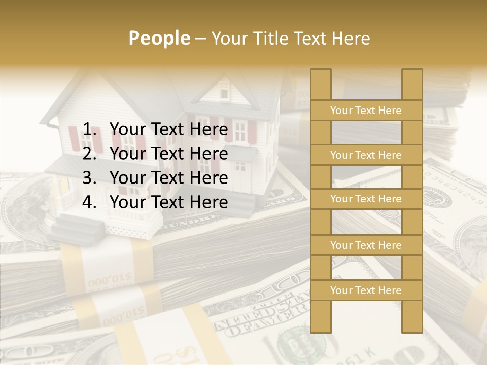 Hundred Purchasing Horizontal PowerPoint Template