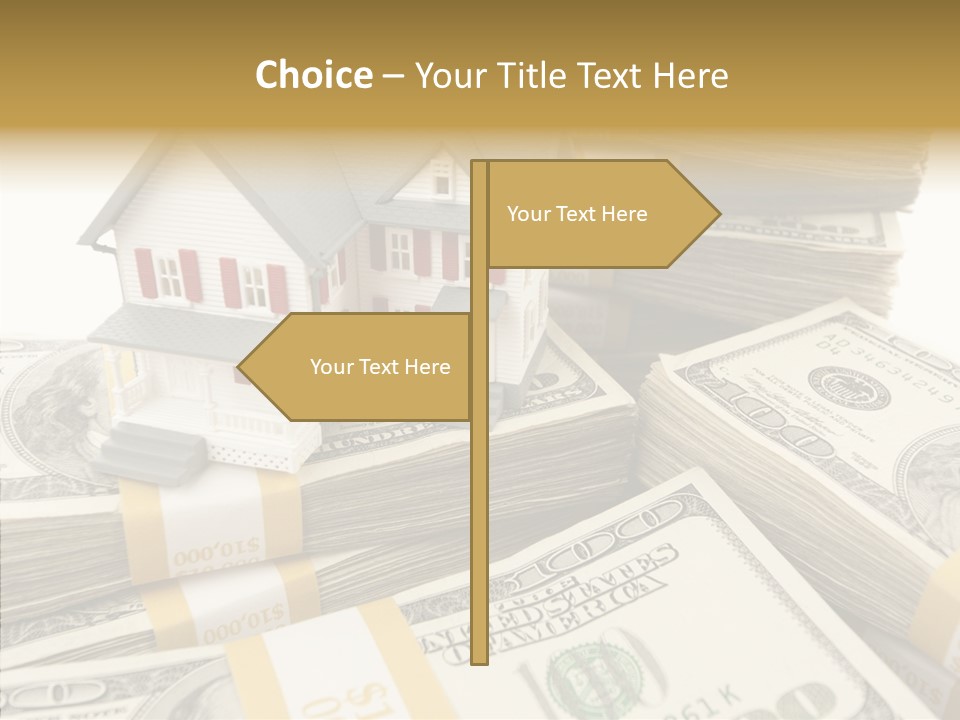 Hundred Purchasing Horizontal PowerPoint Template