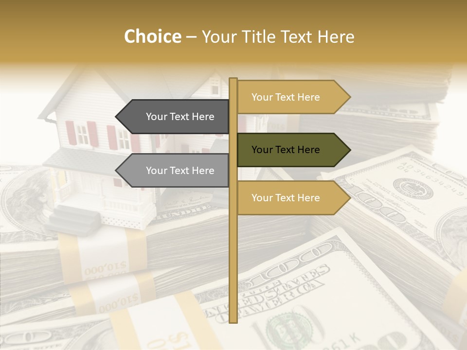 Hundred Purchasing Horizontal PowerPoint Template