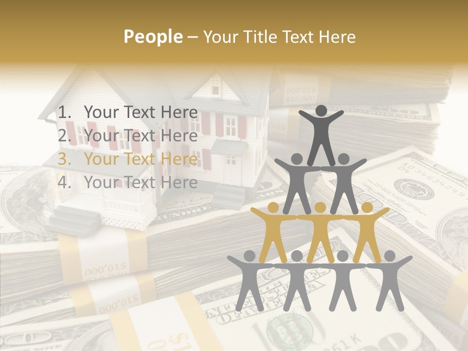 Hundred Purchasing Horizontal PowerPoint Template