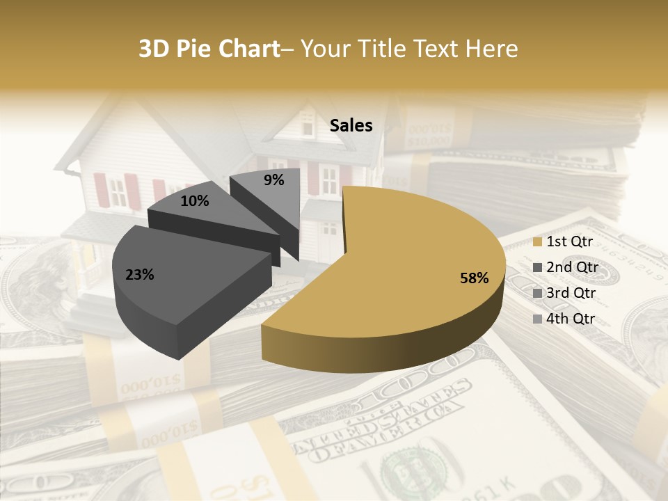 Hundred Purchasing Horizontal PowerPoint Template