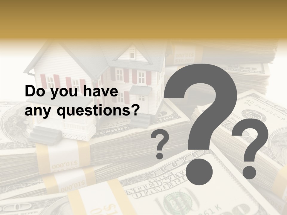 Hundred Purchasing Horizontal PowerPoint Template