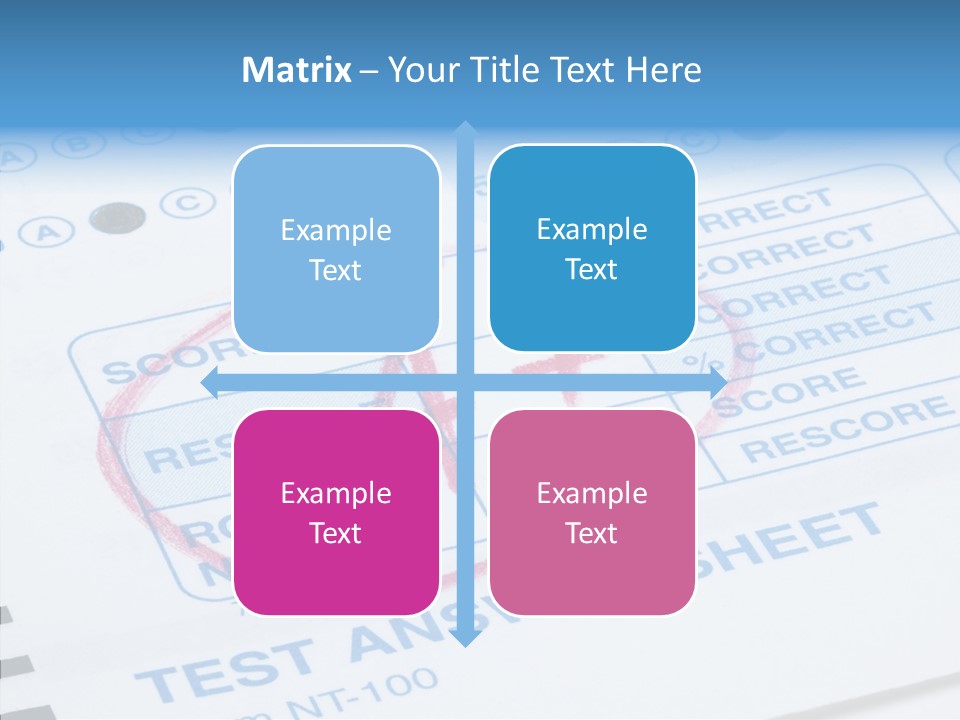 Grade Quiz Macro PowerPoint Template