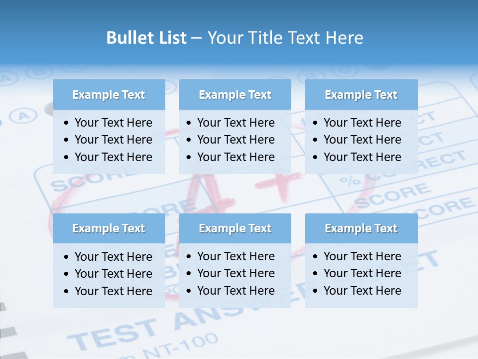 Grade Quiz Macro PowerPoint Template