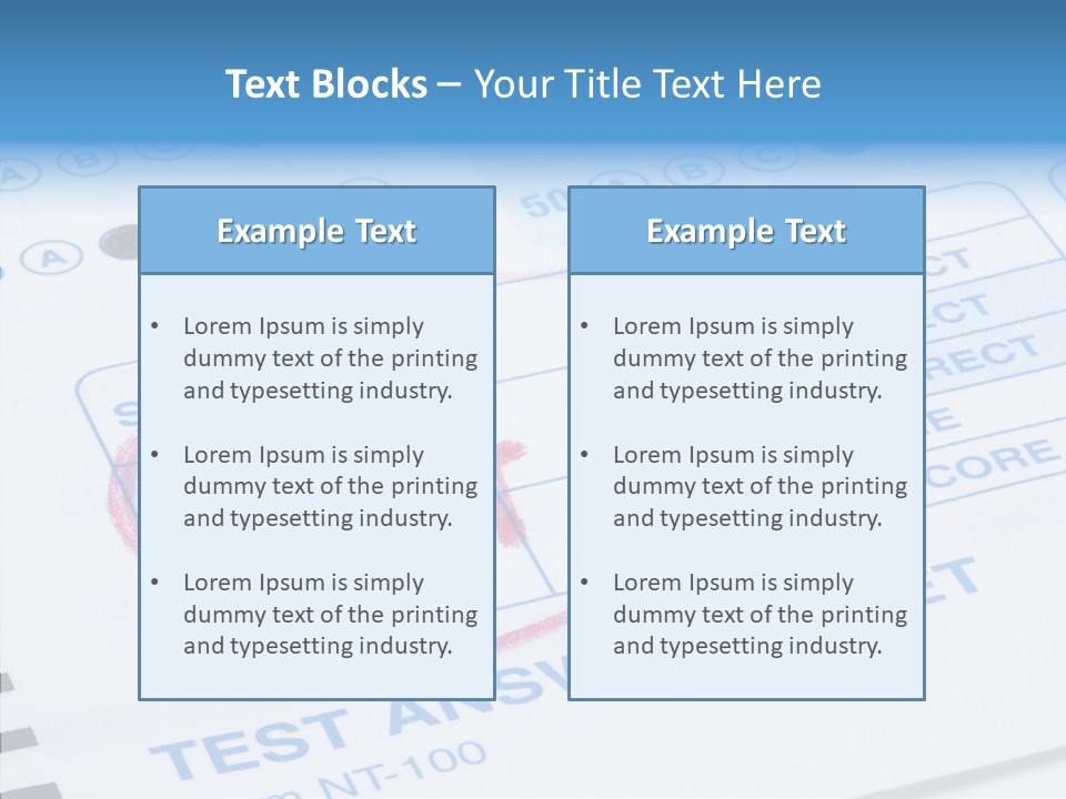 Grade Quiz Macro PowerPoint Template
