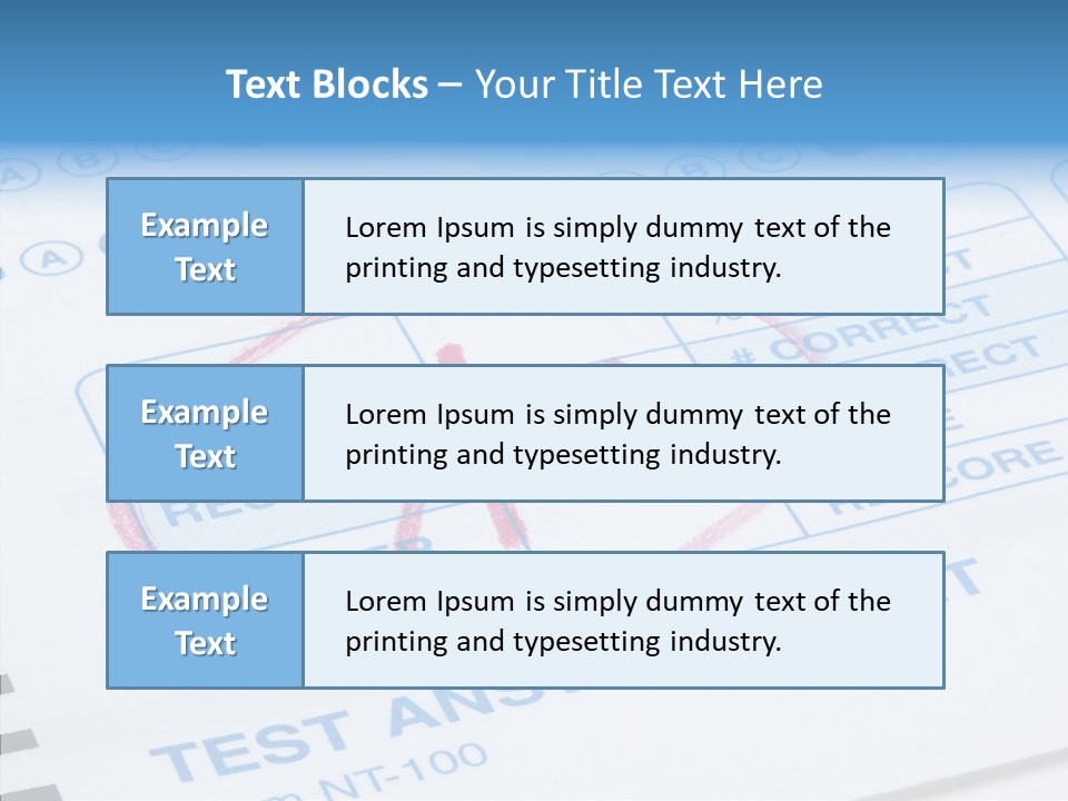 Grade Quiz Macro PowerPoint Template