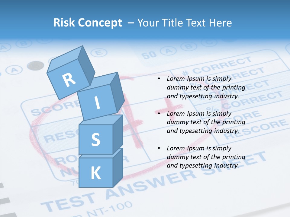 Grade Quiz Macro PowerPoint Template