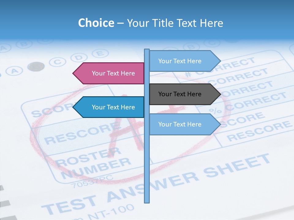 Grade Quiz Macro PowerPoint Template