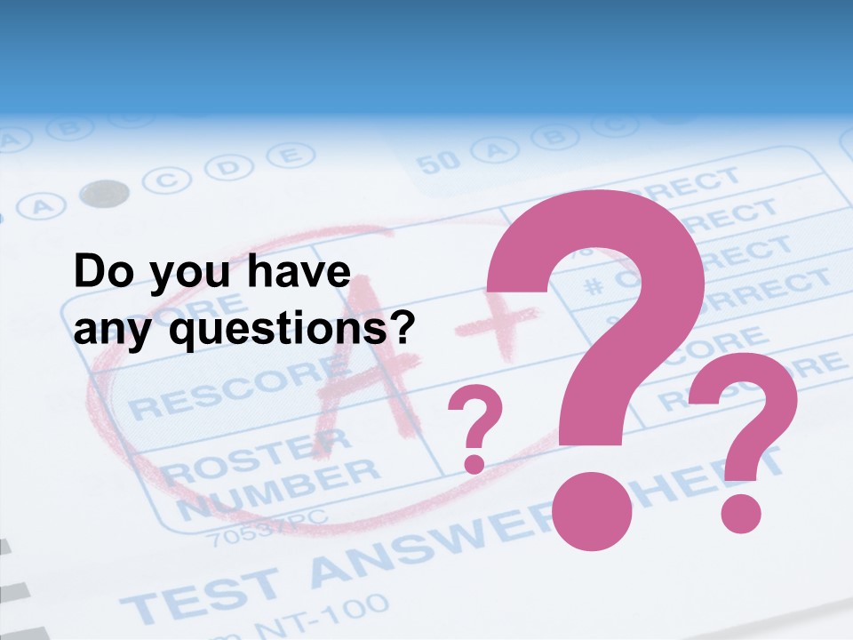 Grade Quiz Macro PowerPoint Template