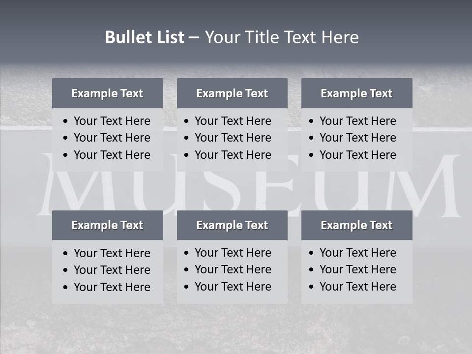 History Information Sign PowerPoint Template