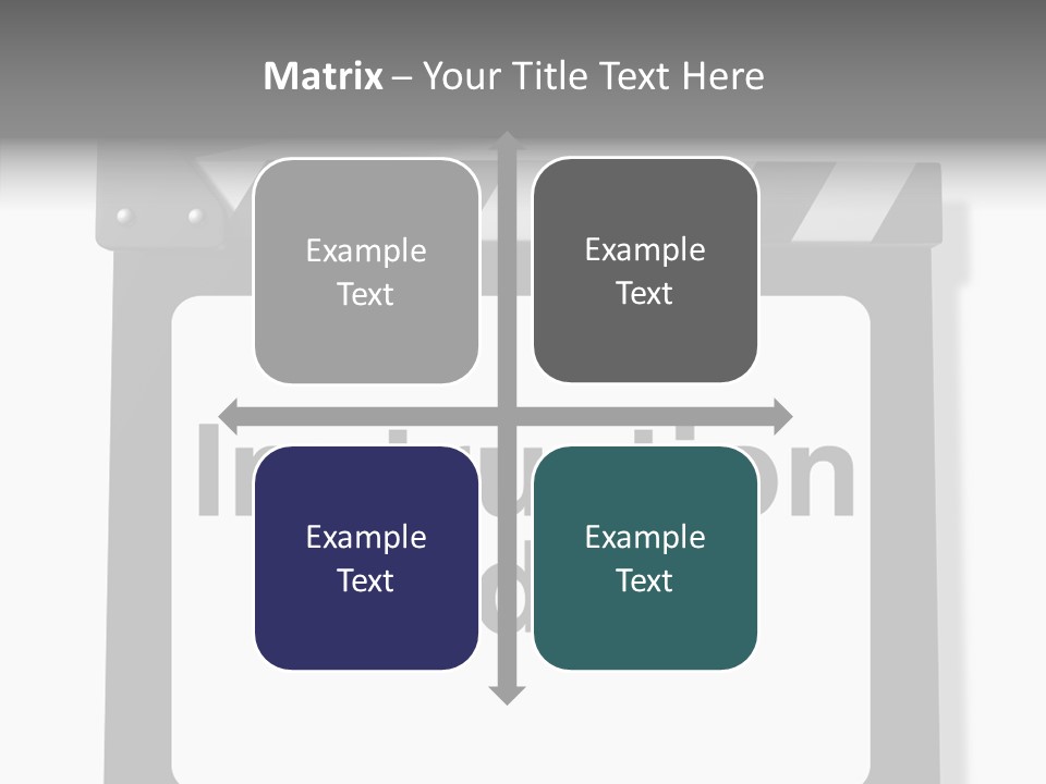 A Black And White Sign That Says Instruction Video PowerPoint Template
