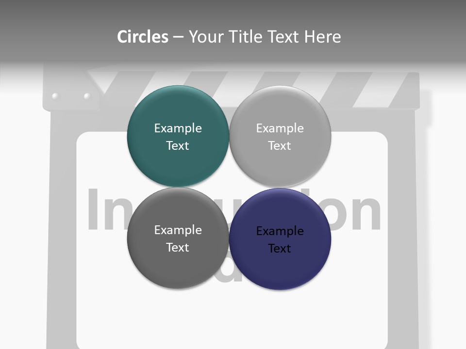 A Black And White Sign That Says Instruction Video PowerPoint Template