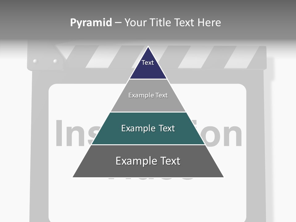A Black And White Sign That Says Instruction Video PowerPoint Template