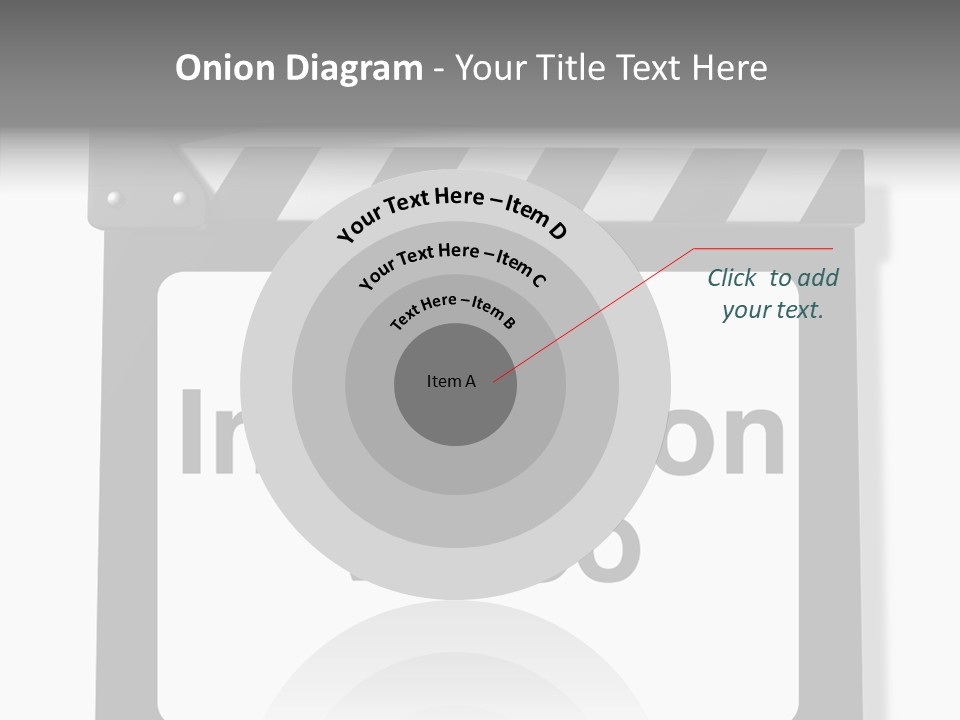A Black And White Sign That Says Instruction Video PowerPoint Template