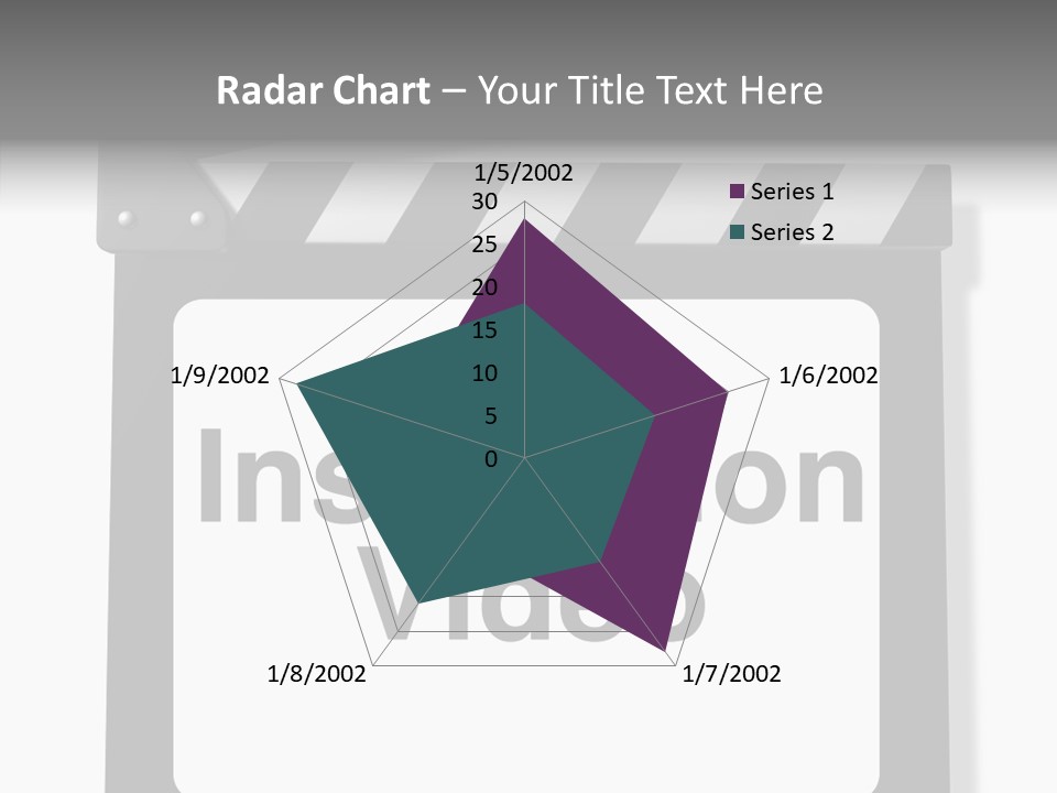 A Black And White Sign That Says Instruction Video PowerPoint Template