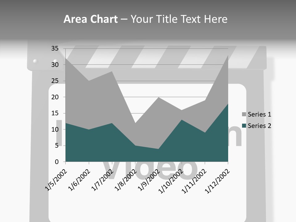 A Black And White Sign That Says Instruction Video PowerPoint Template