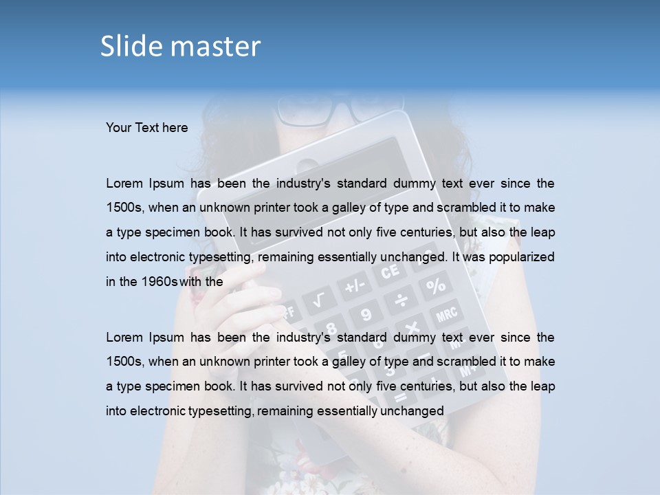 Brunette Sexy Female PowerPoint Template