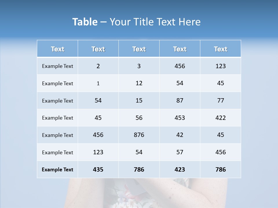 Brunette Sexy Female PowerPoint Template