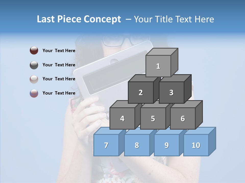 Brunette Sexy Female PowerPoint Template