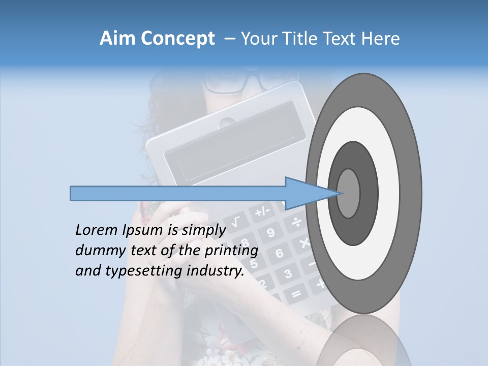 Brunette Sexy Female PowerPoint Template