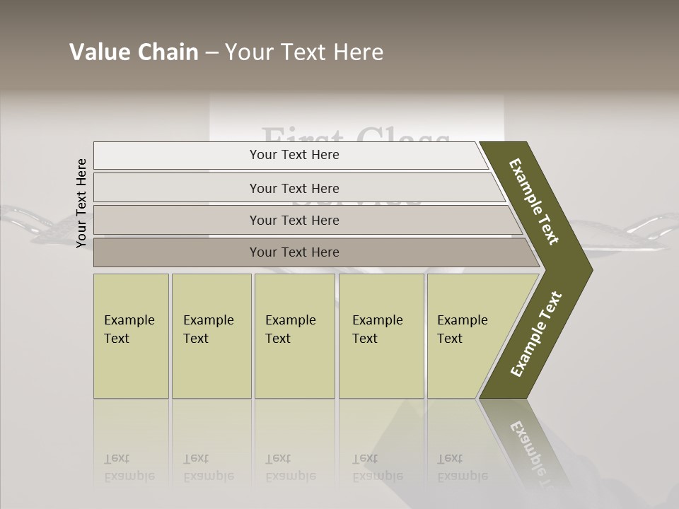 Waiter Present Hand PowerPoint Template