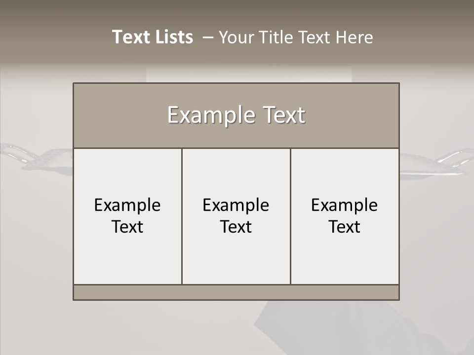 Waiter Present Hand PowerPoint Template