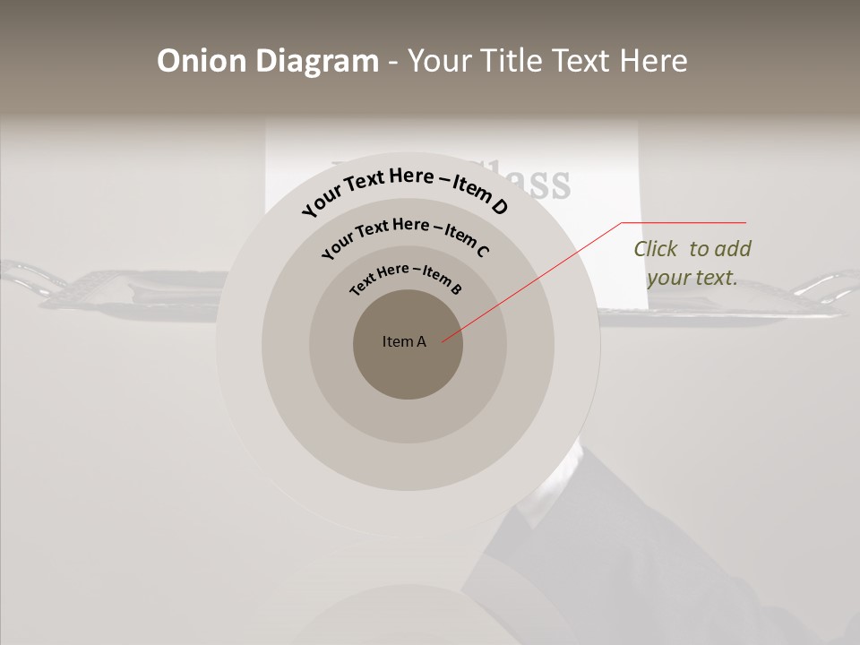 Waiter Present Hand PowerPoint Template