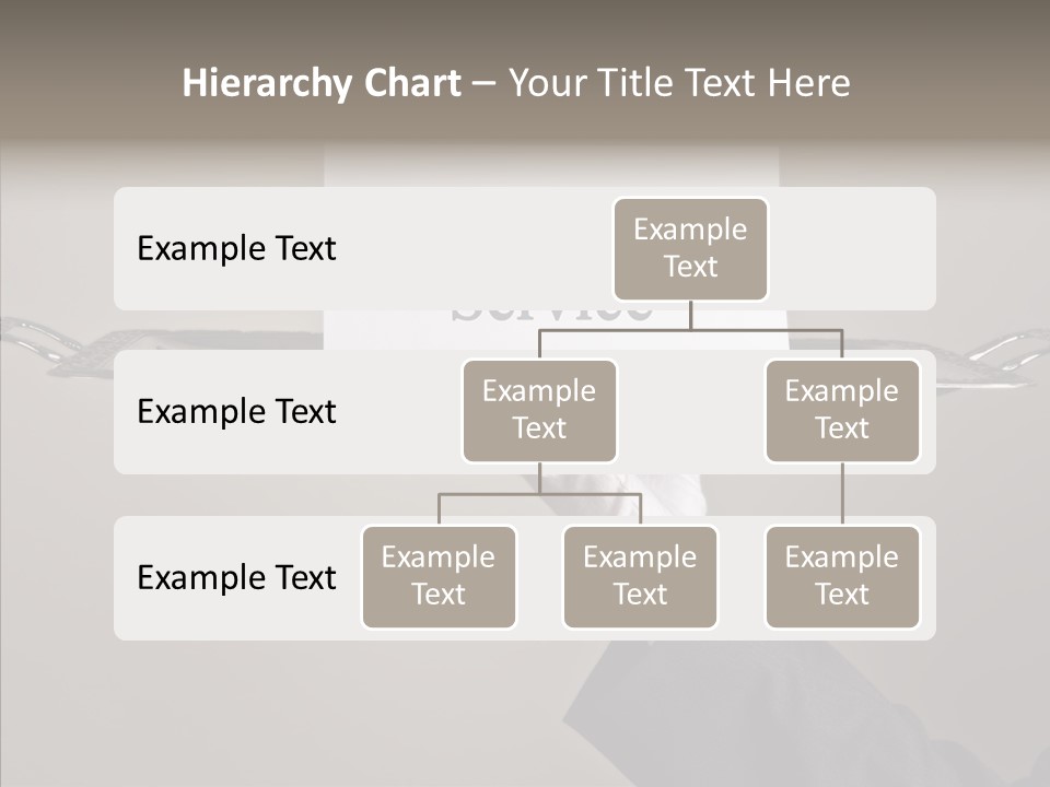 Waiter Present Hand PowerPoint Template