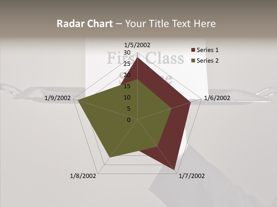 Waiter Present Hand PowerPoint Template