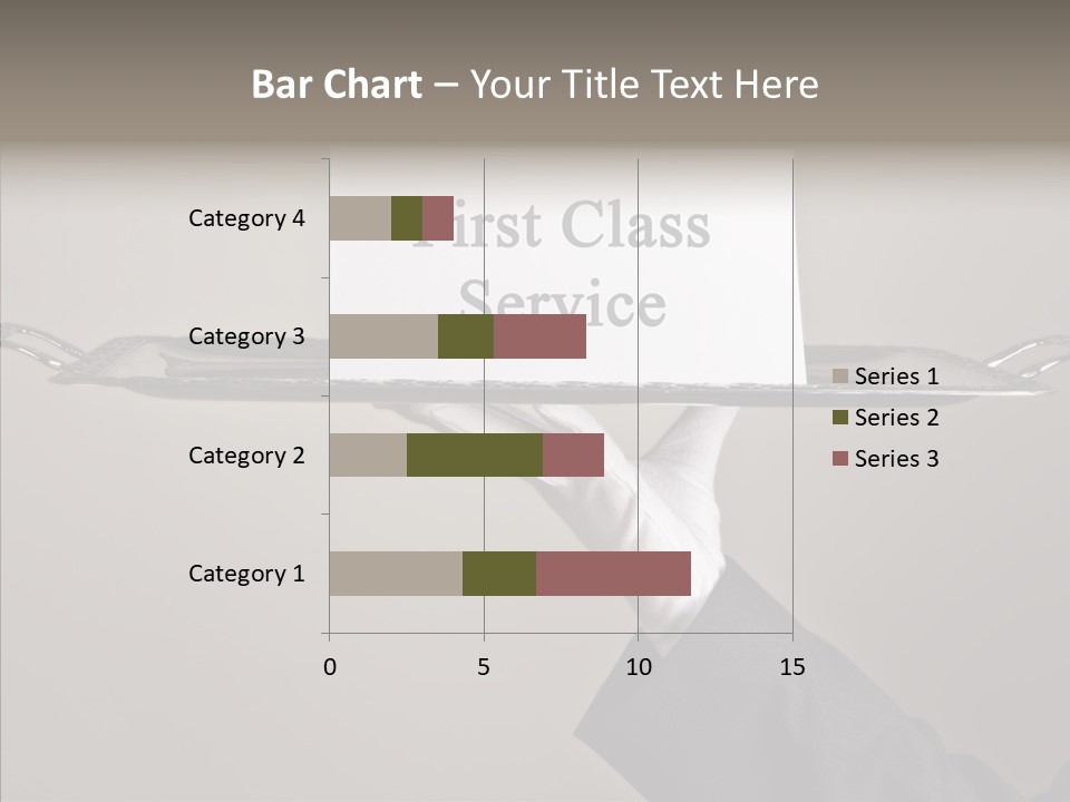 Waiter Present Hand PowerPoint Template