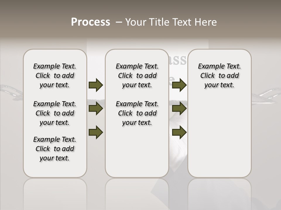 Waiter Present Hand PowerPoint Template