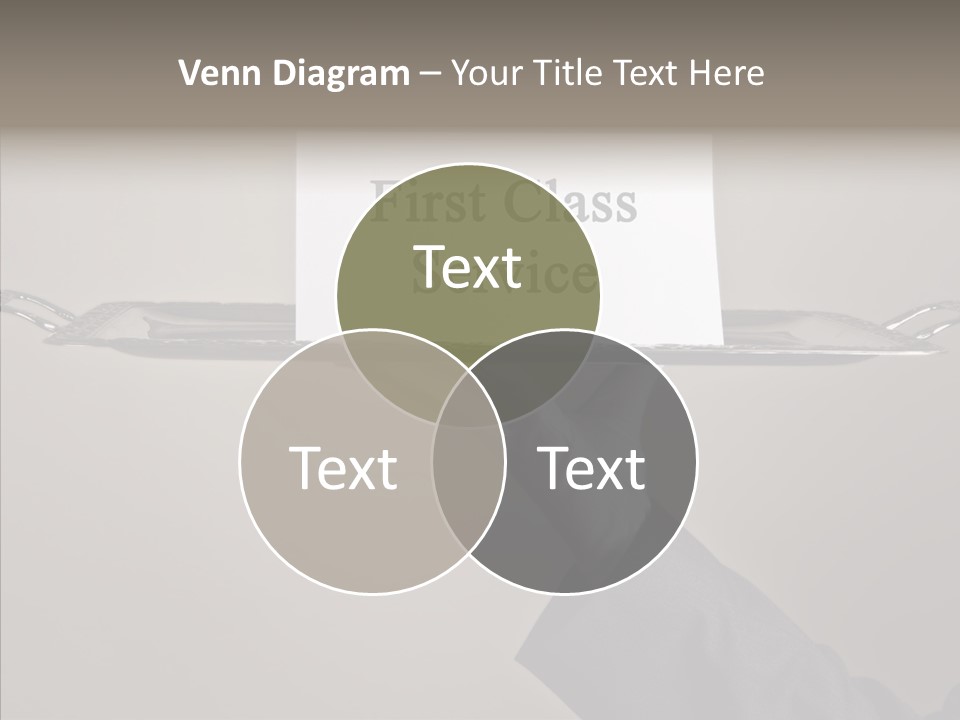 Waiter Present Hand PowerPoint Template