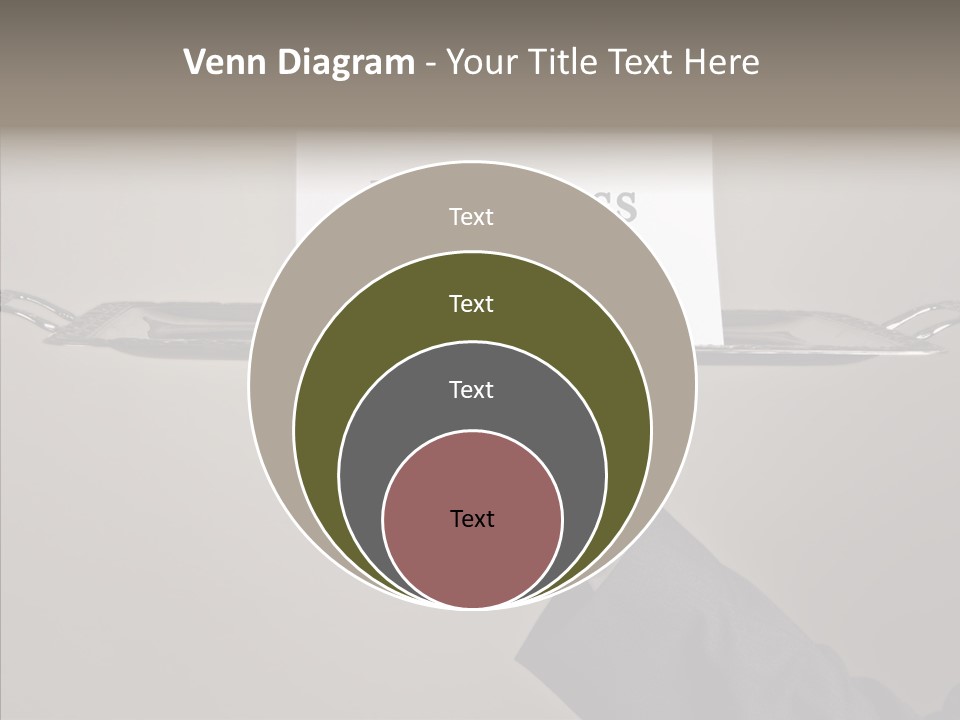 Waiter Present Hand PowerPoint Template