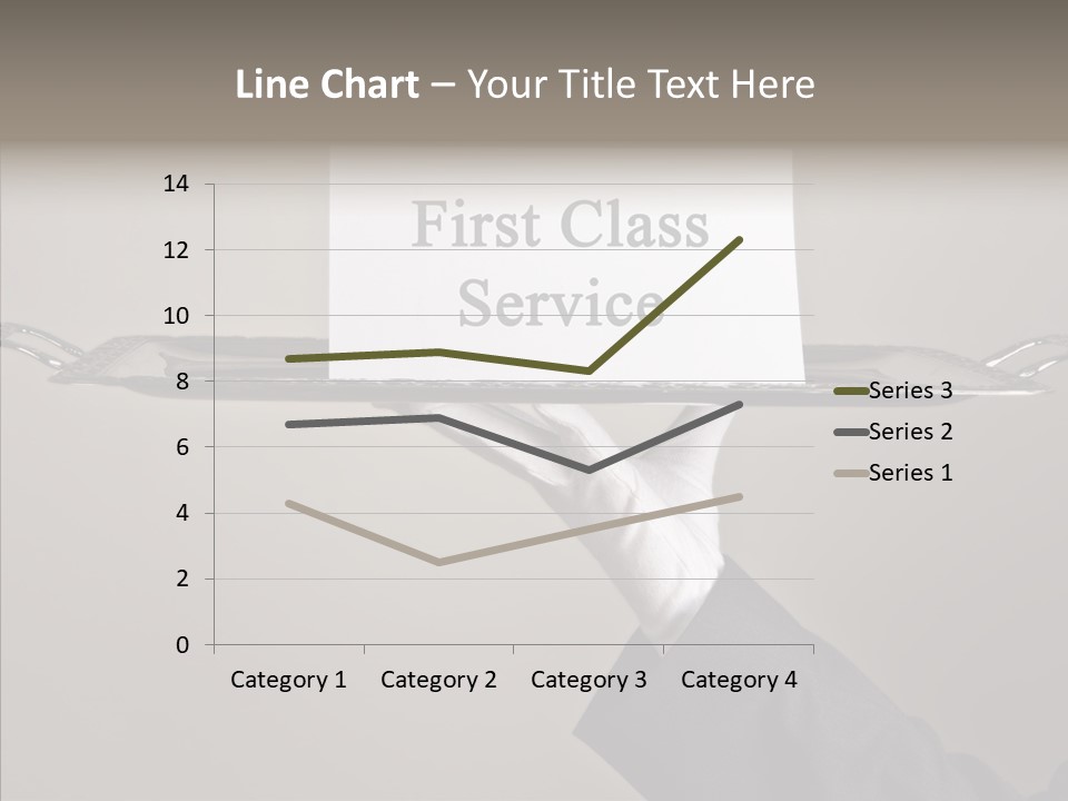 Waiter Present Hand PowerPoint Template