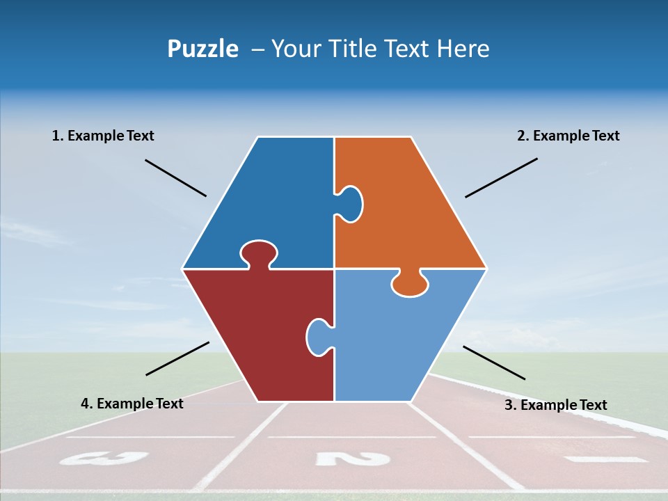 Running Line Contest PowerPoint Template